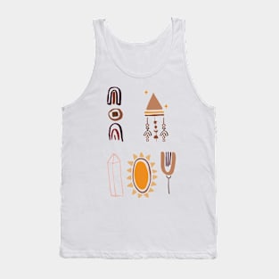 Aesthetic Boho sticker pack Tank Top